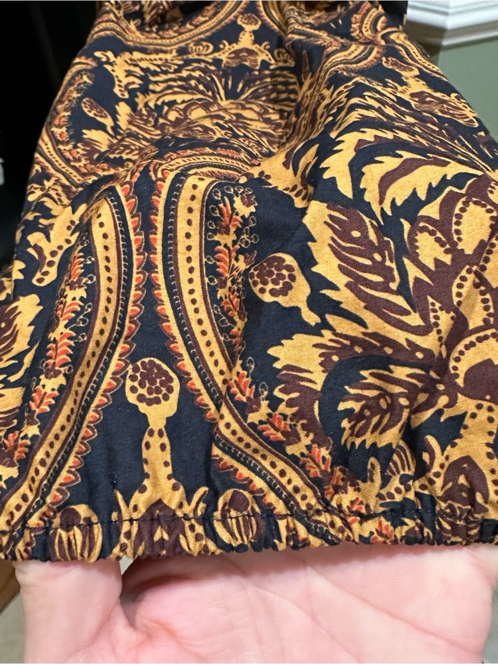 Anthropologie A Loves A Damask Print Voile Ruffle Dress – Size XL - Picture 6 of 13